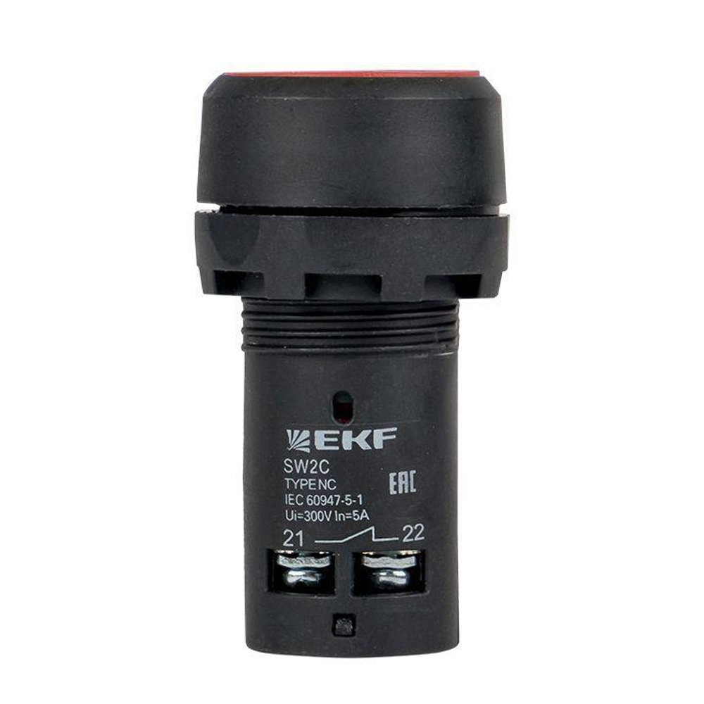 Кнопка SW2C-11 возвратная кр. NO+NC EKF sw2c-11s-r