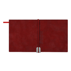 Еженедельник датированный 2026 ESCALADA, 175х95 мм, 64 л., арт. 70394/ 40 ТИВОЛИ ГЛОСС КРАСНЫЙ (кожзам: мягкий переплёт, материал обложки: искусственная кожа "Тиволи глосс"; декор: блинтовое тиснение; способ крепления блока: ниткошвейный; вн. блок: 6