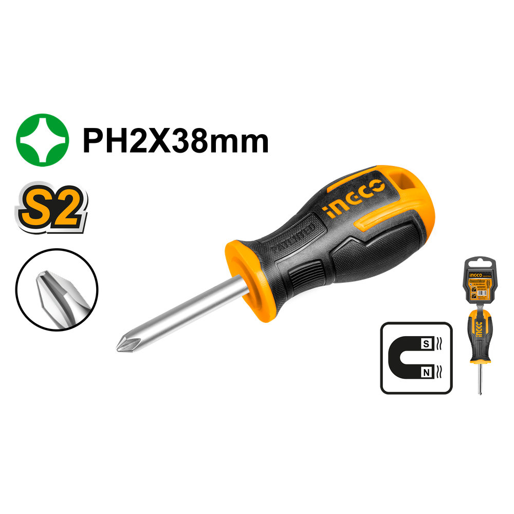 Отвертка крестовая PH2 x 38