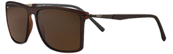 Стильные фирменные высококачественные американские мужские солнцезащитные очки коричневые из поликарбоната с коричневыми стёклами Zippo OB53-03 в мешочке и коробке