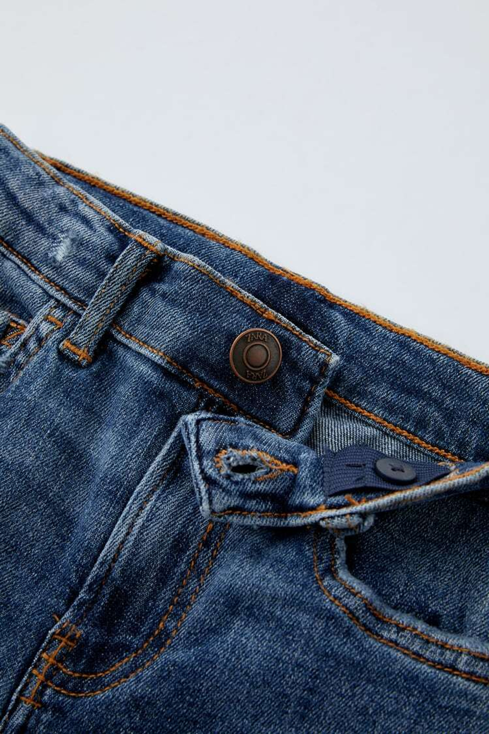 ZARA ДЖИНСЫ ИЗ ЭЛАСТИЧНОЙ ТКАНИ, СИНИЙ