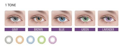 Трехмесячные цветные контактные линзы Adria Сolor 1 tone (уп. 2 линзы)