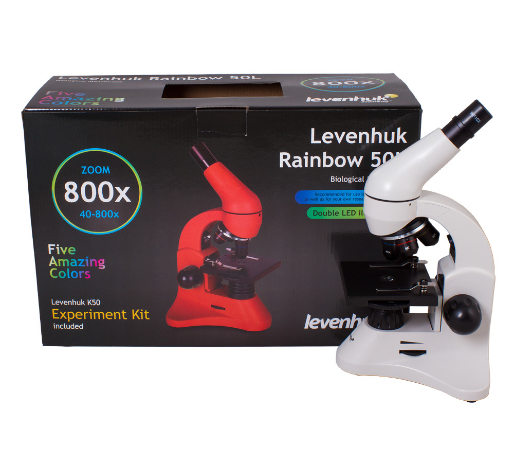 Микроскоп Levenhuk Rainbow 50L Moonstone\Лунный камень