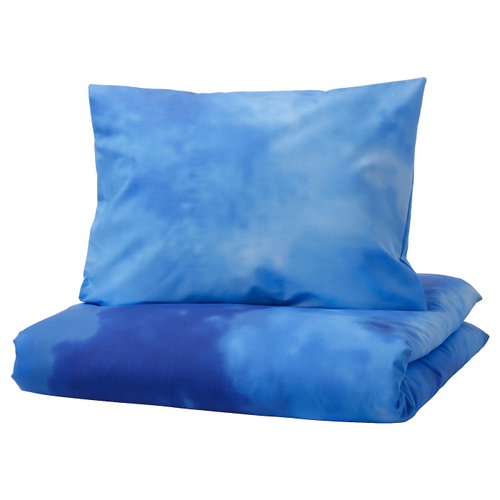 Комплект постельного белья IKEA BLAVINGAD (БЛОВИНГАД), Детский, Синий, 150х200, 50х80 см