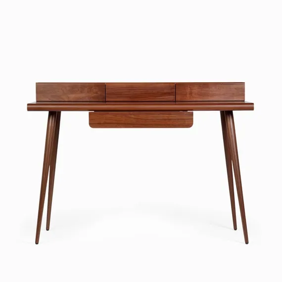 Письменный стол с ящиком Jerome 120х55 см, шпон ореха