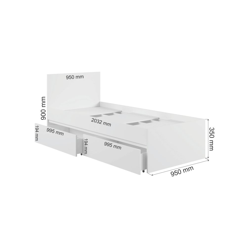 МС Мадера Кровать с ящ. К9.0М с дсп 900*2000 б/матр. (лдсп кашемир)