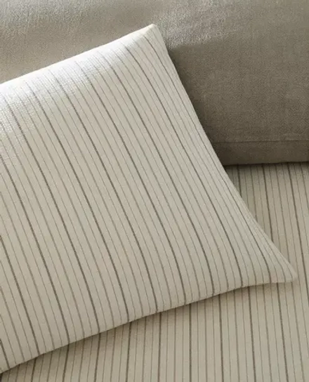 ZARA HOME НАВОЛОЧКА В ПОЛОСКУ, ПЕСОЧНЫЙ