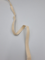 Ажурная тонкая резинка бежевая 10 мм ( Pantone 13-1010 TPX)