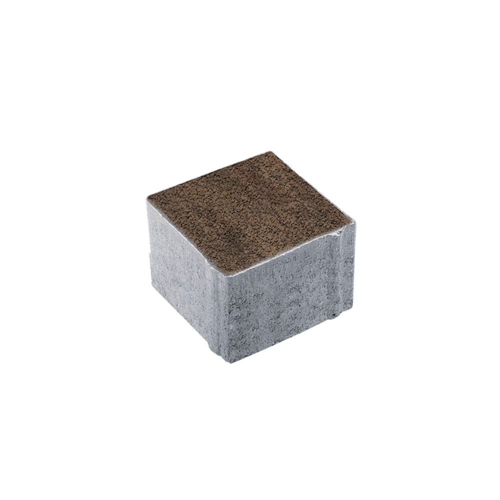 Тротуарная плитка КВАДРАТ 100х100 мм - Листопад гранит Хаски