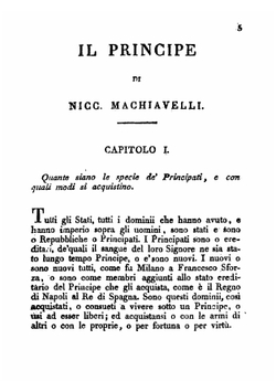 Il principe di Niccolò Machiavelli | Machiavelli Niccolò