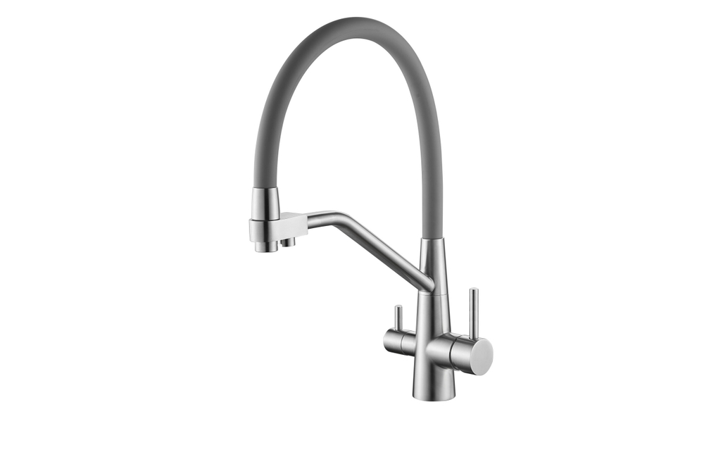 Смеситель для кухни SPLENKA САТИН / СЕРЫЙ S71.62.05