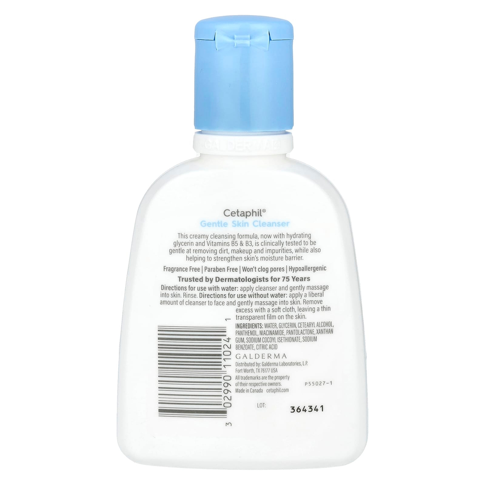 Cetaphil, Мягкое очищающее средство, без отдушек, 118 мл (4 жидк. Унции)
