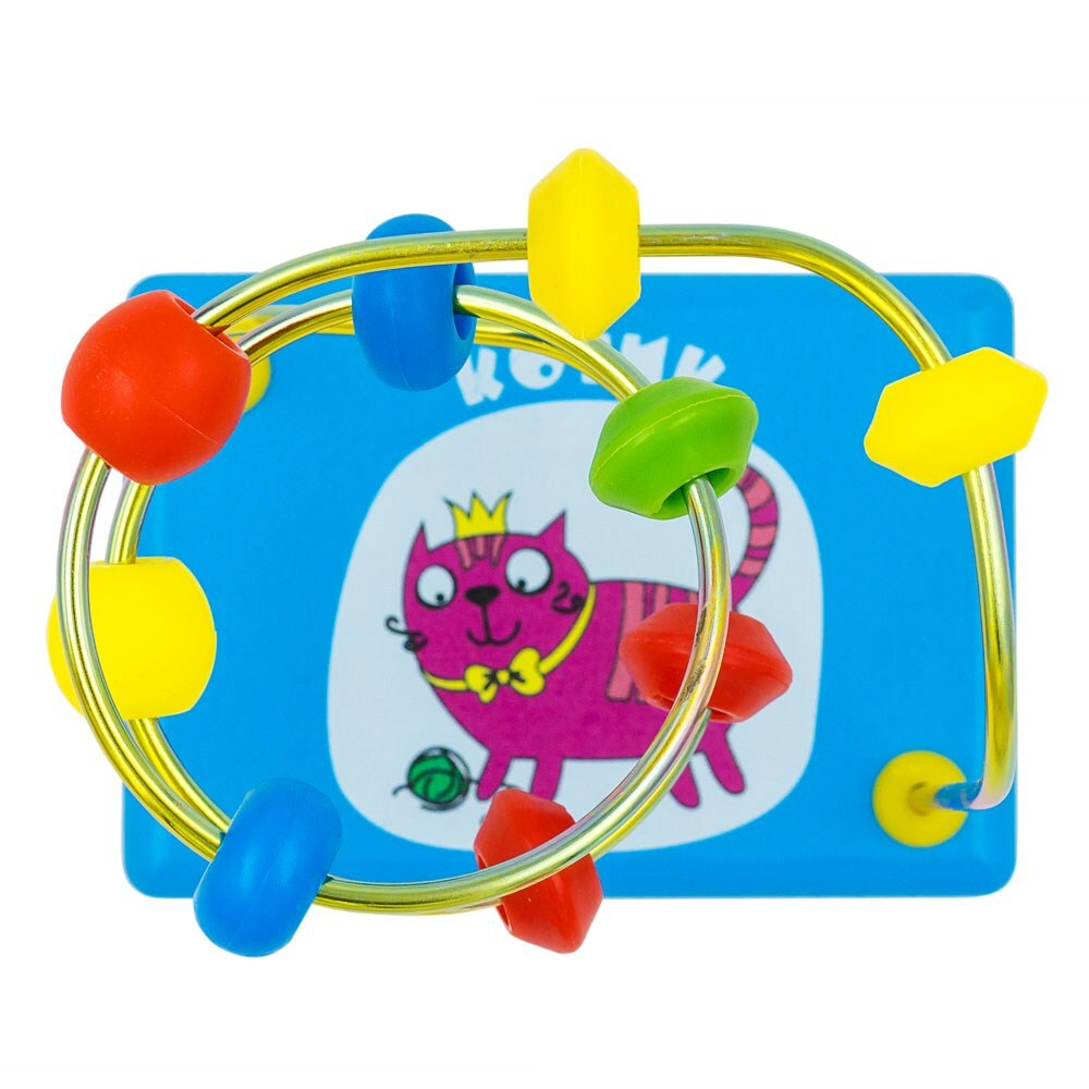 Лабиринт "Кот", развивающая игрушка для детей, обучающая игра из дерева