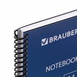 Тетрадь А4, 120 листов, BRAUBERG "Metropolis", спираль пластиковая, клетка, обложка пластик, ЧЕРНЫЙ, 403390
