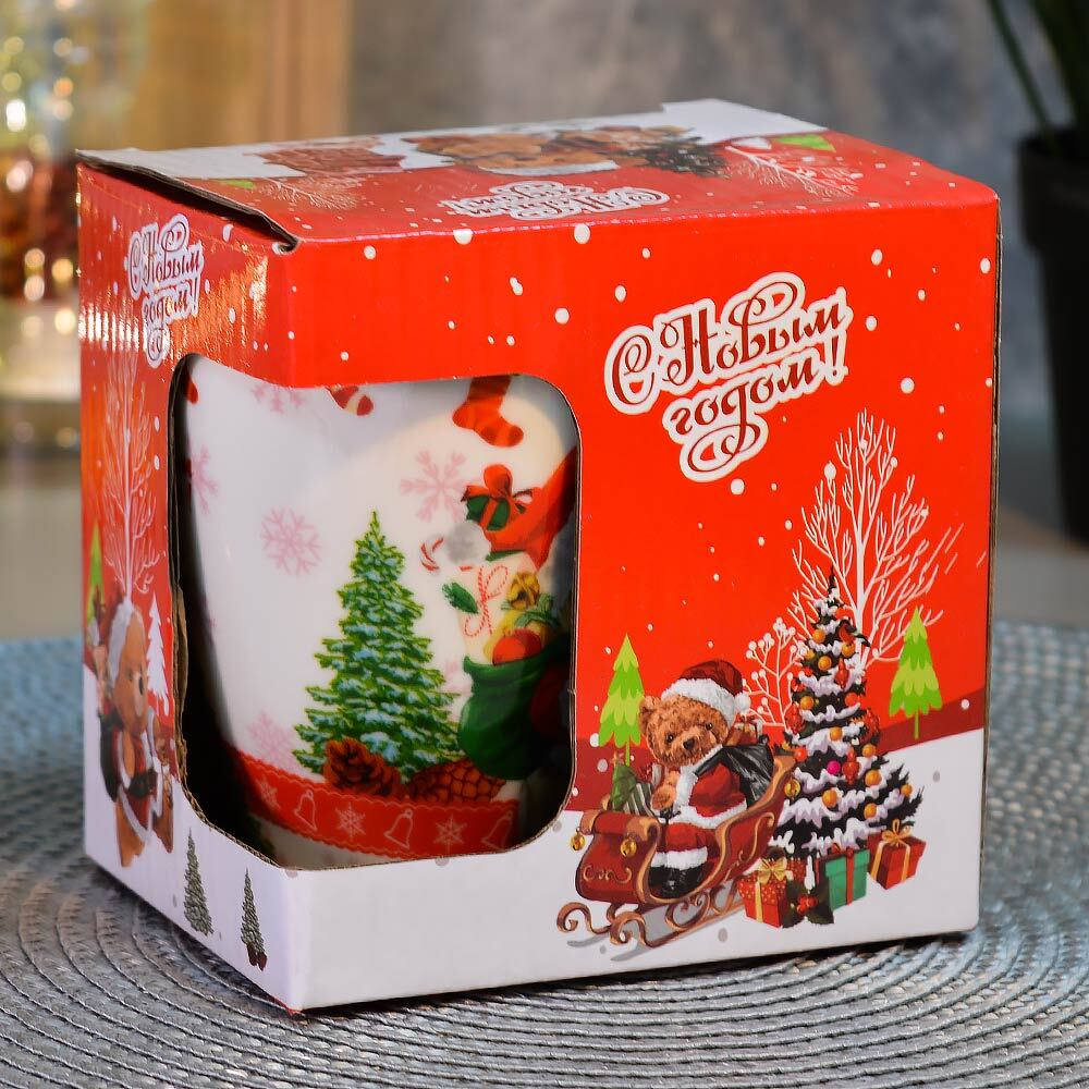 Кружка 360мл Новый год, 7683