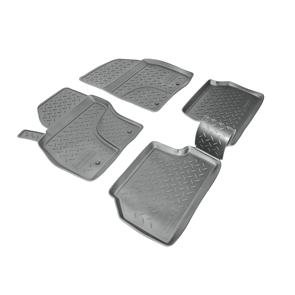 Ковры в салон Norplast/Unidec для Ford Focus II (2008-2011), Серый, арт.NPL-Po-22-16-G