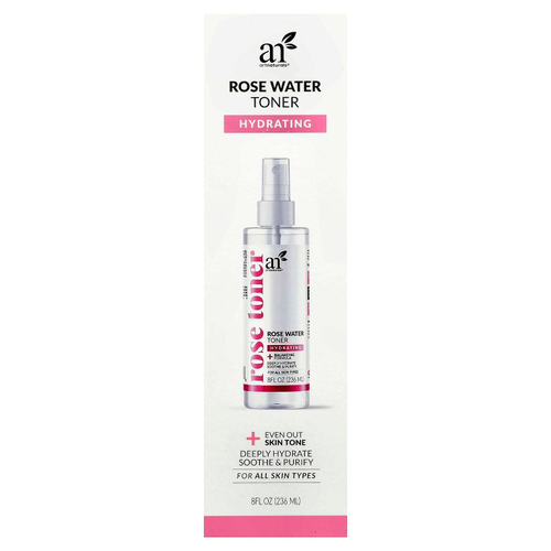 artnaturals, тоник с розовой водой, для всех типов кожи, 236 мл (8 жидк. унций)