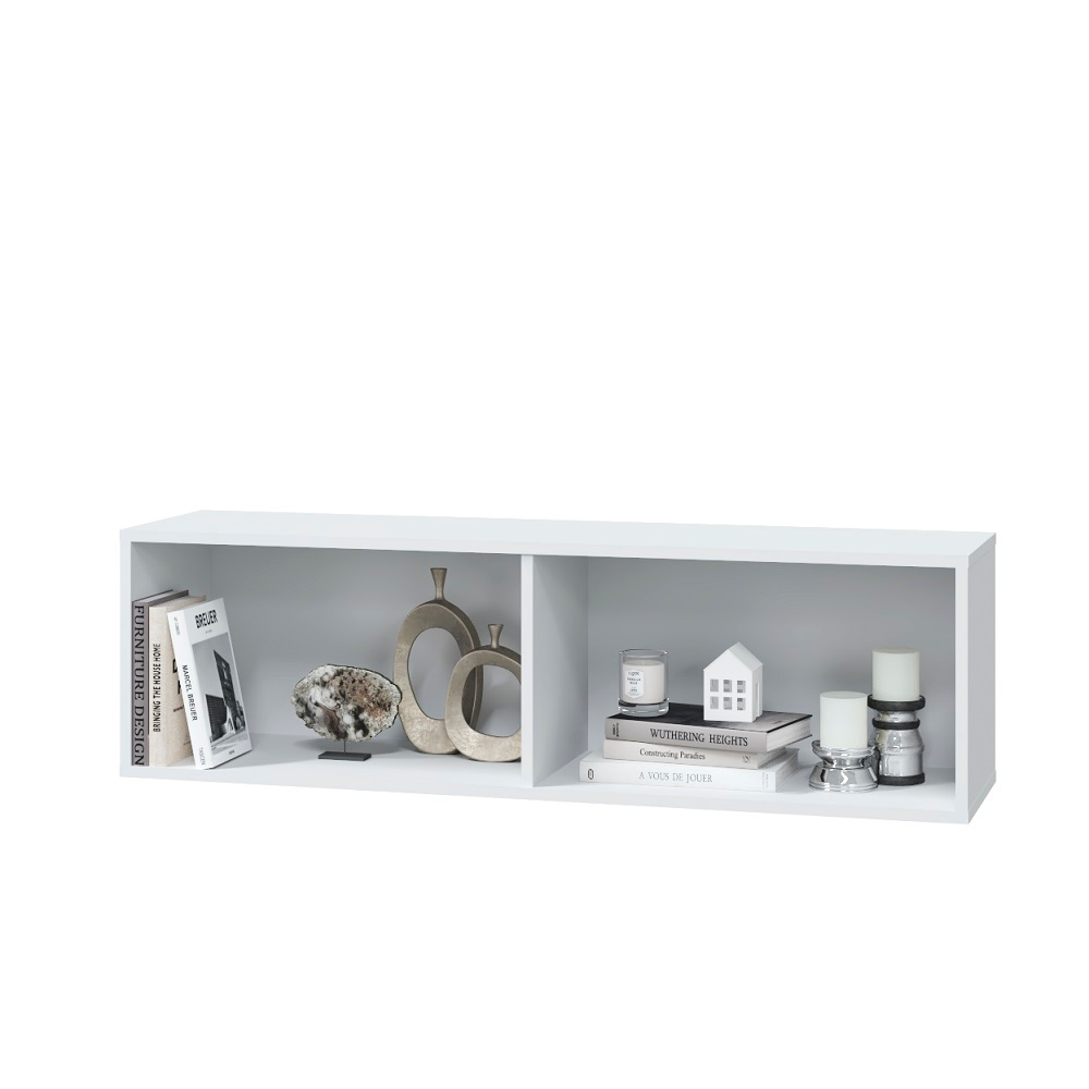 Шкаф навесной горизонтальный со стеклом Шарлиз, 120 см