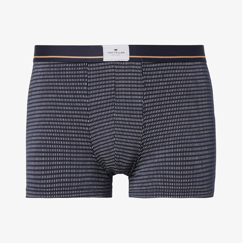 Мужские трусы боксеры темно-синие с узором Tom Tailor 70457/5646 636