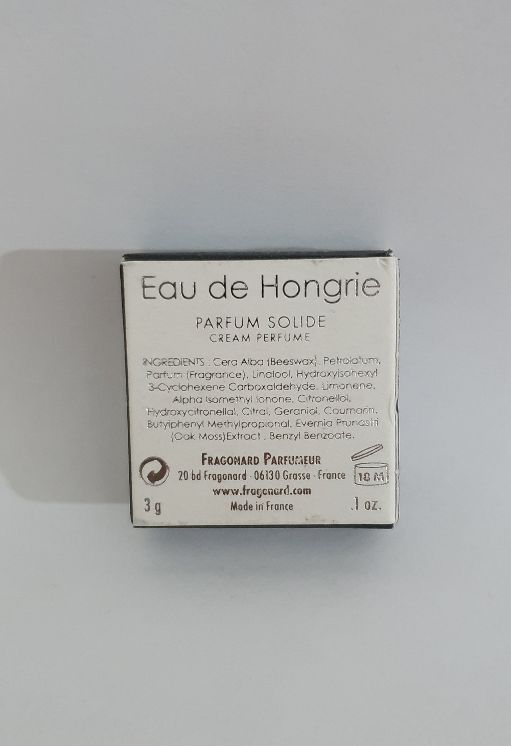 Сухие духи Eau de Hongrie 3 г