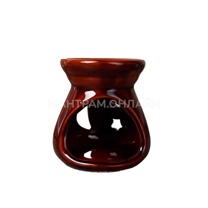 Аромалампа Вазочка месяц и звезды цвет коричневый 7 x 6,5 см