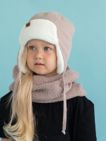 Комплект шапка зимняя вязаная + снуд (Нюд) ТОКИ