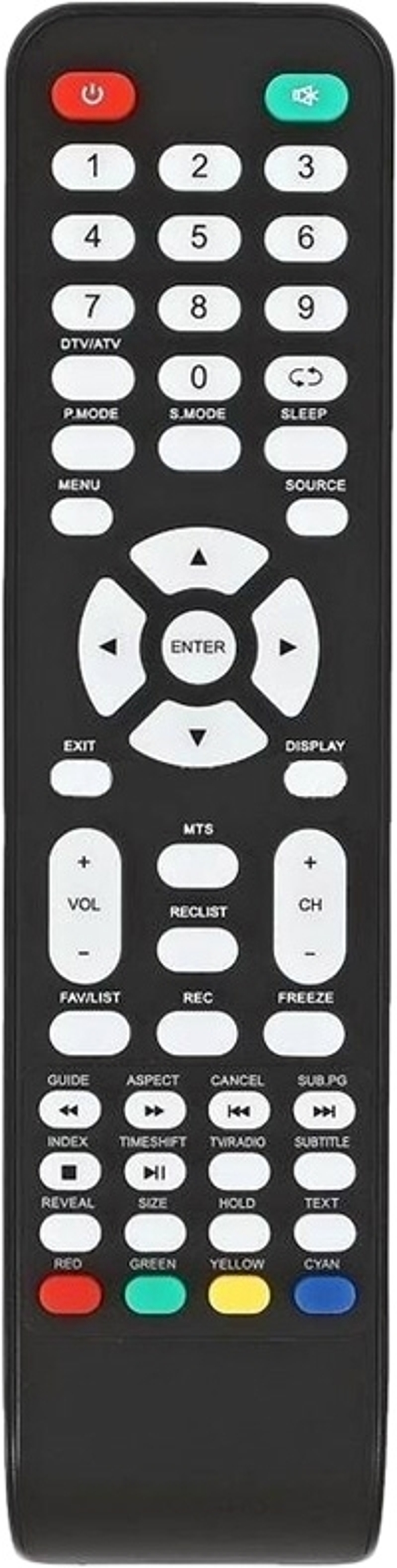 Пульт для телевизора TELEFUNKEN - 507DTV  (TF-LED28S9T2)