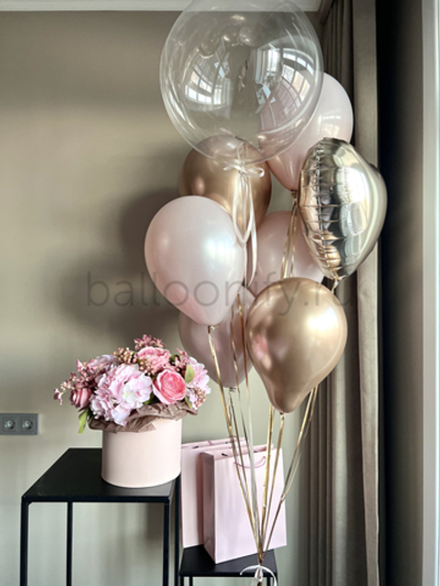 Набор шаров " Золота и пудра " Дизайн № 2