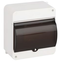 Корпус пластиковый навесной ЭРА SIMPLE КМПн 1/6 IP30 прозрачная крышка белый | Корпуса пластиковые