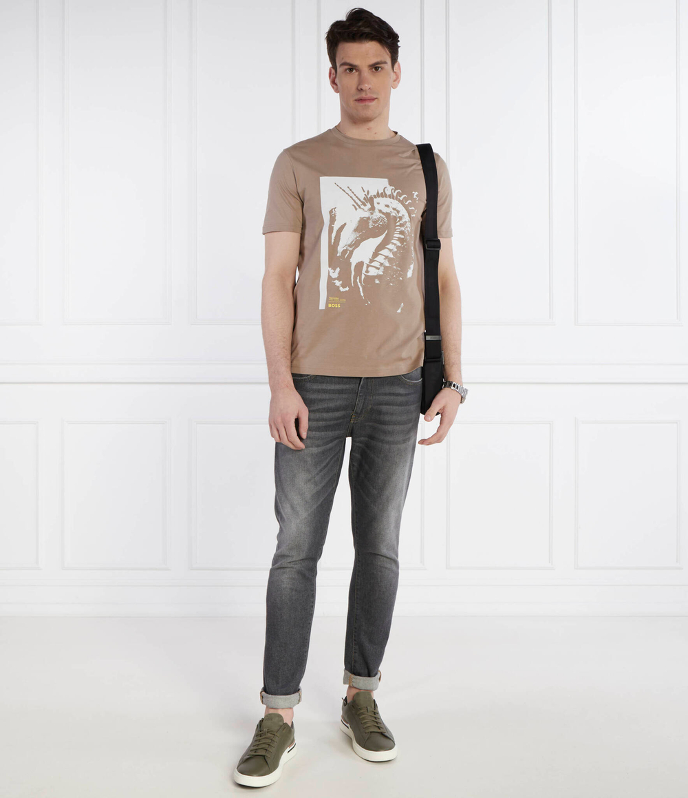 Футболка Te_Sea_horse BOSS ORANGE - бежевый(50515626)