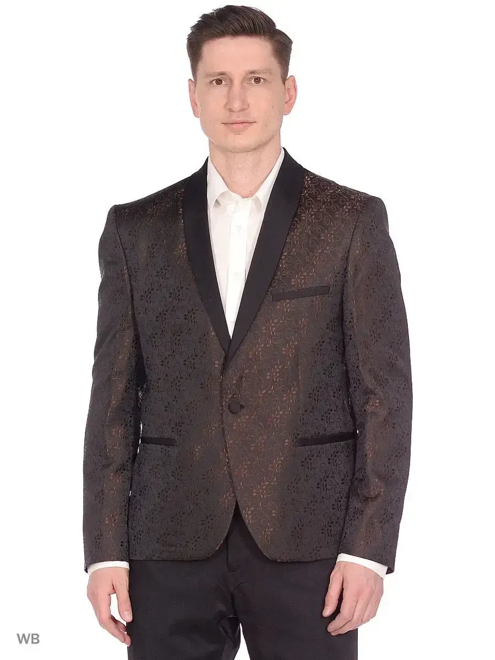 Пиджак классический приталенный смокинг