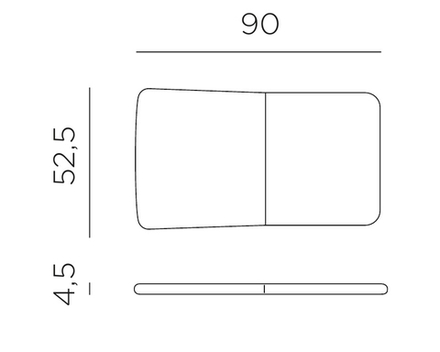 Подушка для лаунж кресла Nardi Doga Relax, бежевый
