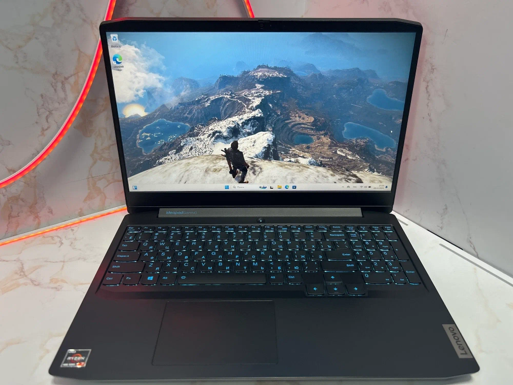 Ноутбук игровой Lenovo IdeaPad Gaming 3 15ARH05 (82EY00BDRU) 15.6"/AMD Ryzen 7 4800H/RAM 16 GB/HDD 1 TB/SSD 256 GB/NVIDIA GeForce GTX 1650 Ti 4GB/1920x1080/IPS 120 Hz/Windows 11/Подсветка кл-ры: LED/черный. Состояние: C1