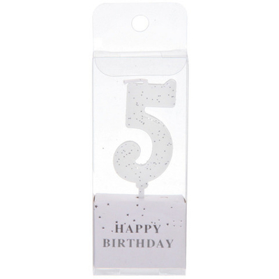Свеча для торта Цифра Фактура «5» 4,6 см
