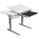 Растущая парта Дэми СУТ 44 с лотком и полкой СУТ.45.310 (1000×565 мм)