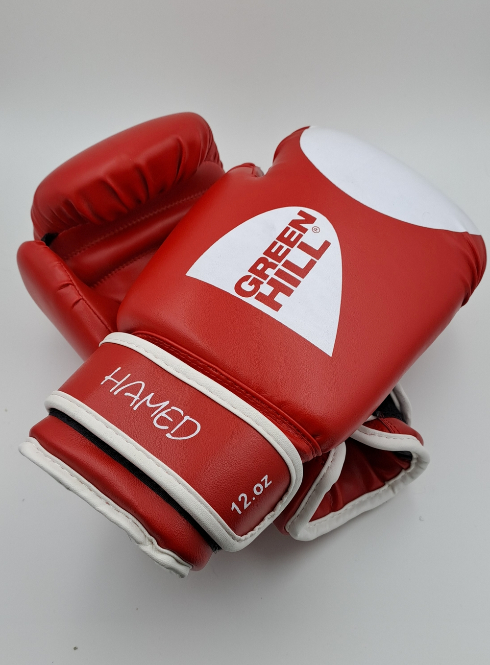 Бокс перчатки GREEN HILL HAMED (BGH-2036) красный 12oz