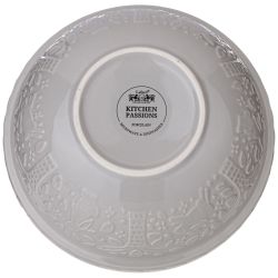 САЛАТНИК ДЛЯ СМЕШИВАНИЯ И СЕРВИРОВКИ LEFARD "KITCHEN PASSION" 20,50 СМ СЕРАЯ (КОР=8ШТ.)