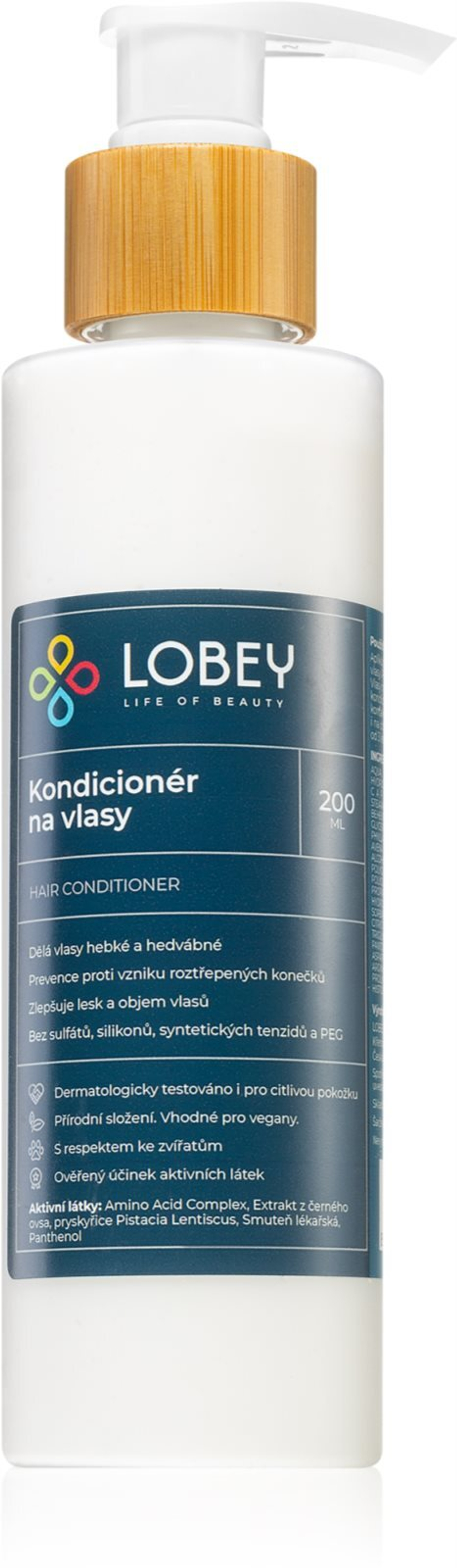 Lobey Hair Care - увлажняющий и питательный кондиционер для волос /   200  ml  / GTIN 8594196320148