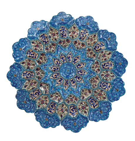 Тарелка минакари ручной работы из Исфахана (25 см) 181220292 Иран