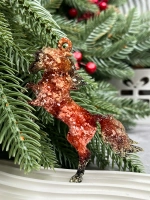 Новогодняя елочная игрушка Лошадка на дыбах