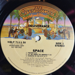 Винтажная виниловая пластинка LP Space Deliverance (USA 1978) (Promo) Running In The City