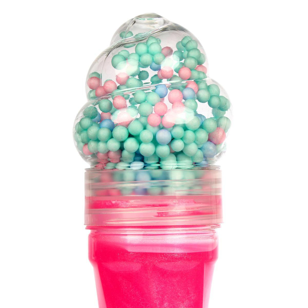 Лизун в колбе 380г с животным, 4 цвета микс, с-30812