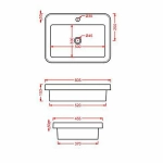 Раковина Artceram Fuori Scala 60,5 TFL034 37 00 denim
