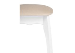 Табурет Астир белый / сливочный раф