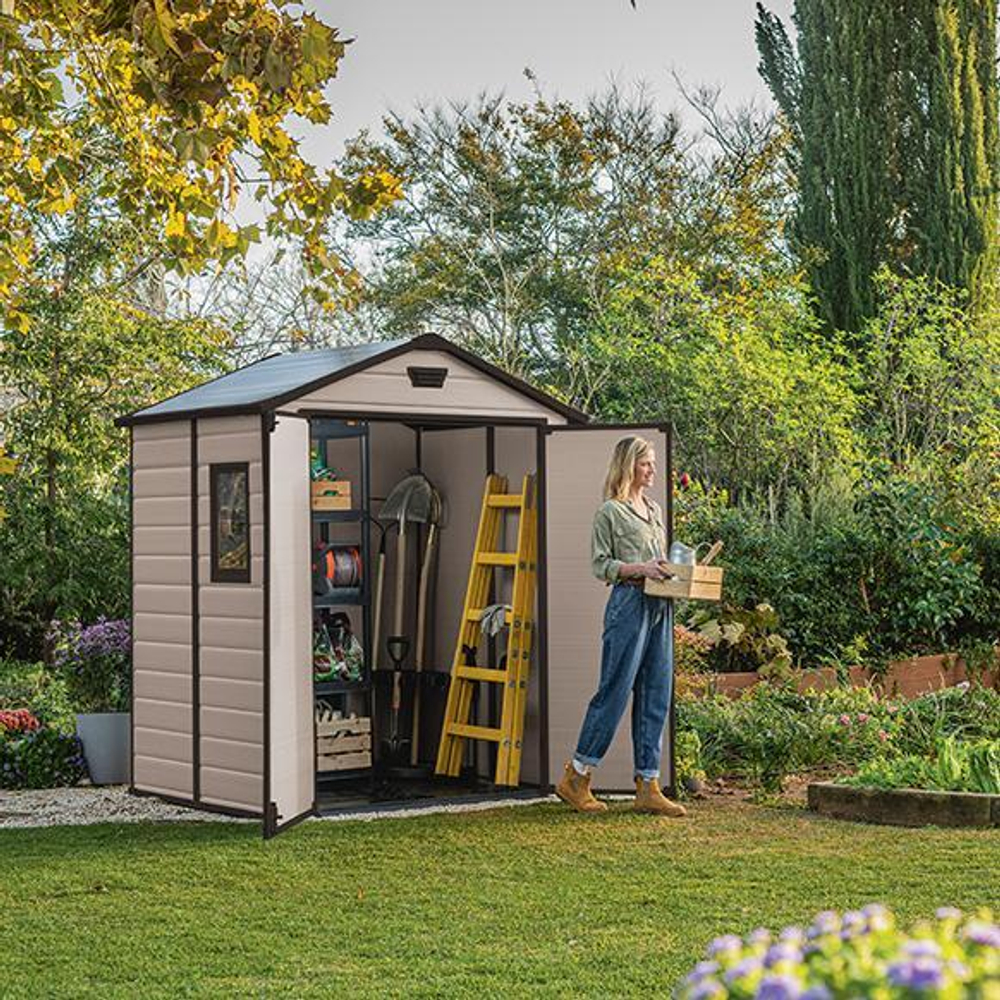 Пластиковый сарай Keter Manor 6x5 beige