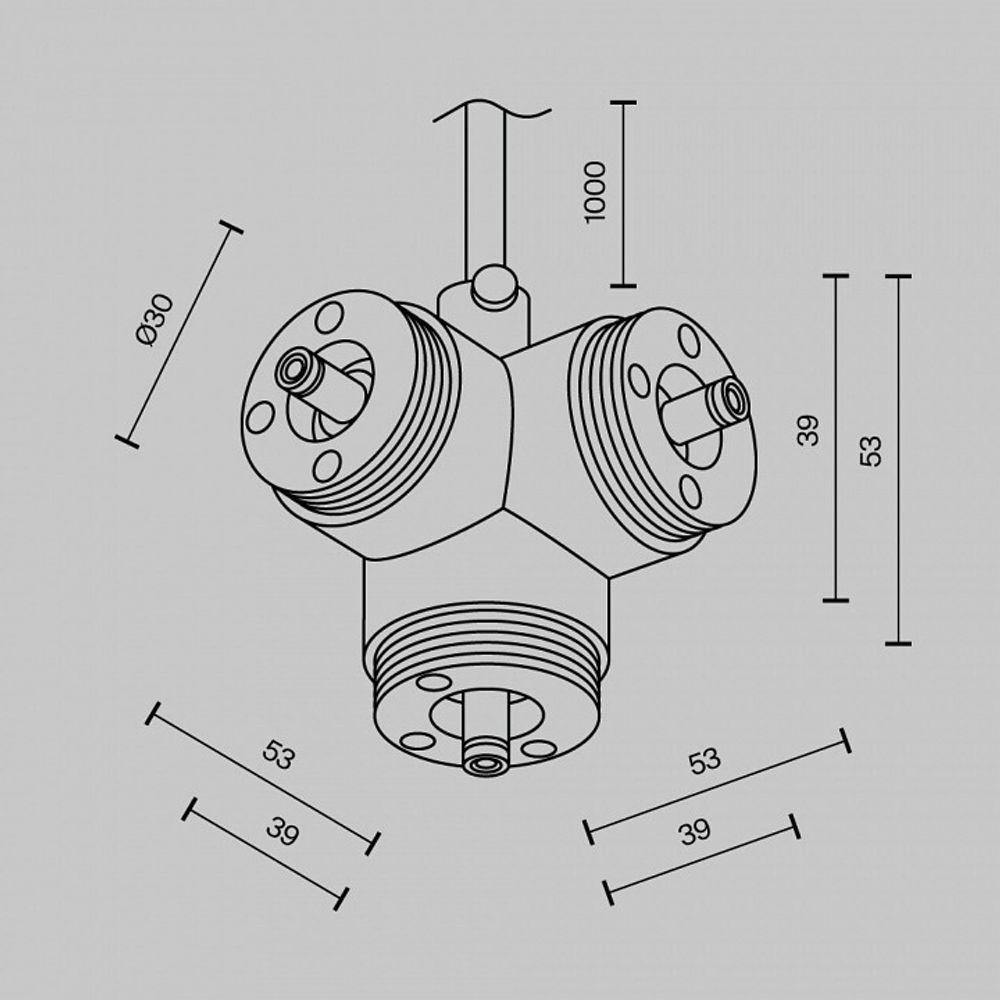 Токопровод угловой внутренний Maytoni  CA016TC-P-B