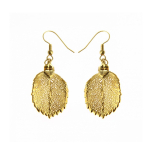 Серьги листья Ester Bijoux Роза LF33C-G BR