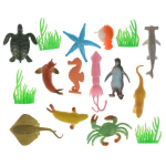 Игрушка пластизоль водные обитатели 2" асс. 12 шт, пак с хэд 832A (Играем вместе)