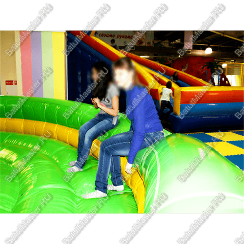 Коммерческий надувной батут "Динозавр-качеля" 5*5*2.5 м