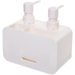 Дозатор для моющих средств 2х350мл 17х19х16 белый 8875